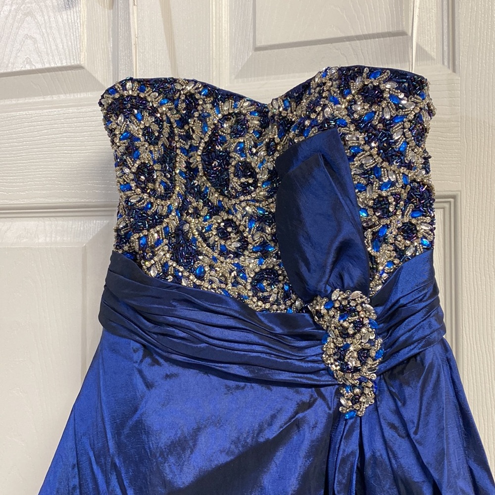 Sapphire color New prom homecoming gown